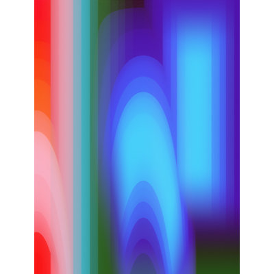 Groovy Prism Gradients II by Victoria Barnes - Wrapped Canvas Print