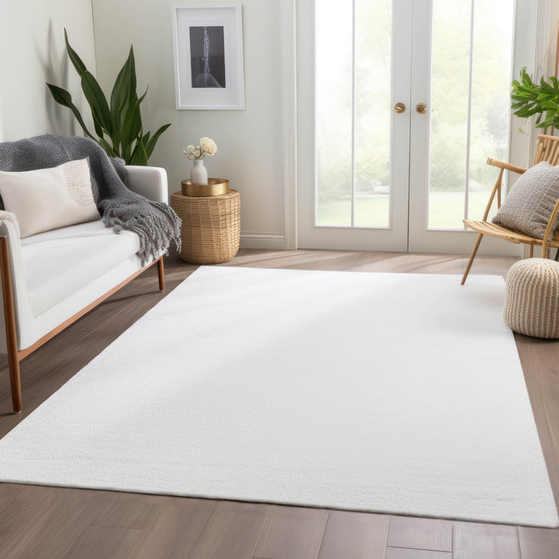 Tapis intérieur / extérieur gris lavable à la machine Xhevrie, Rectangle 9 pi x 12 pi