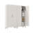 Set of 2 Steel Storage Cabinet with Adjustable Shelves, Slim 2-Door Organizer for Garage, Laundry, Bedroom, Cream-571317071
