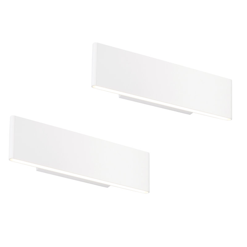 Uckfield 2-Light LED Flush Mount, White