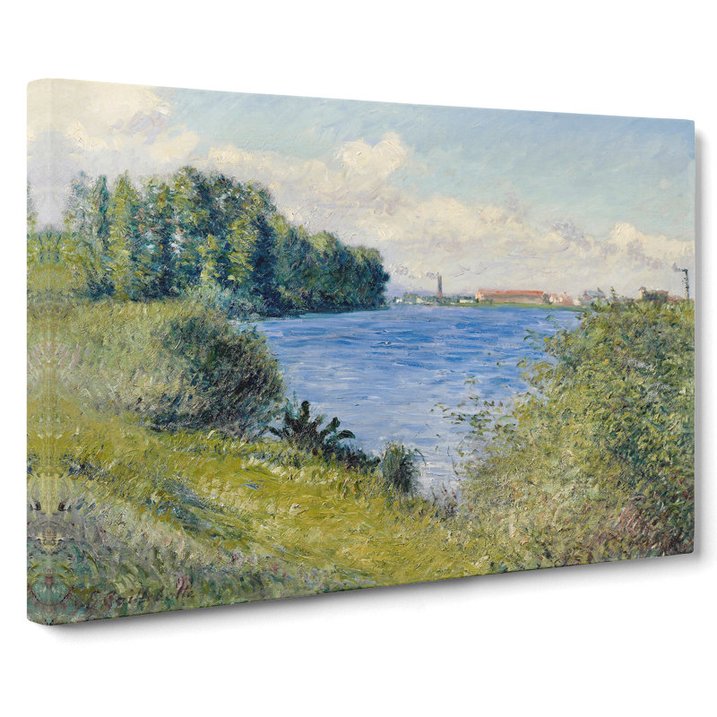 The Seine At Argenteuil by Gustave Caillebotte - Wrapped Canvas, 50cm H x 76cm W x 3cm D