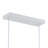 3-Lamp matte white dimmable cloth cover pendant light
