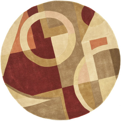 Tapis en laine touffeté à la main Bertien
