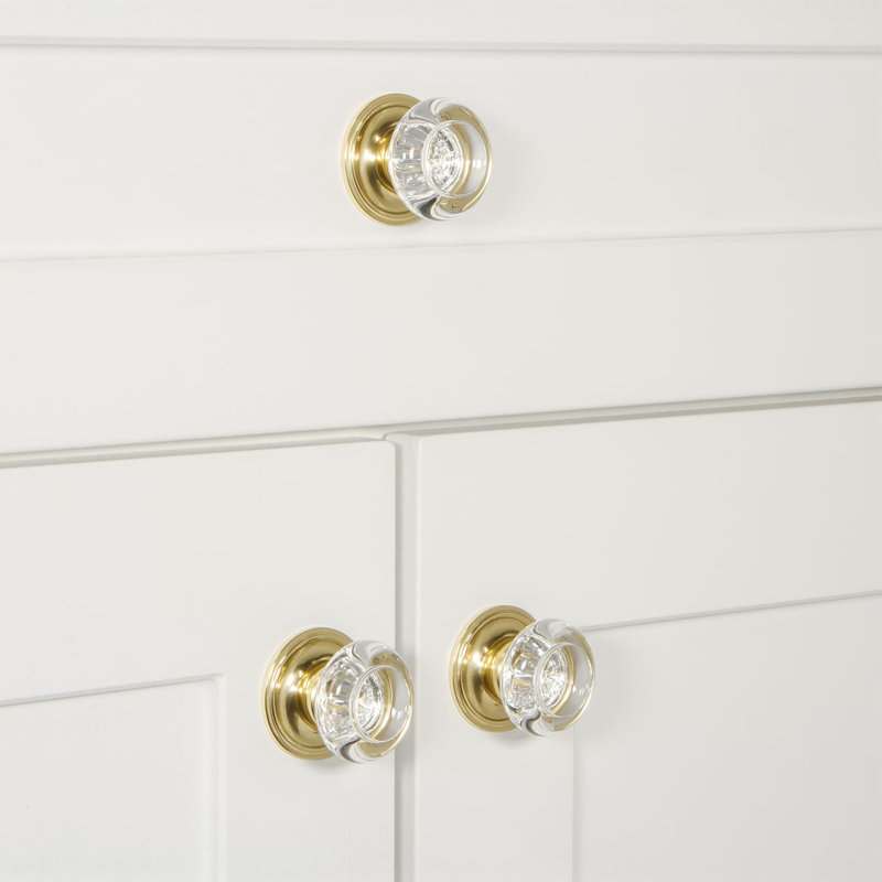 Bordeaux Round Knob, Polished Brass