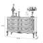 Armoire d'appoint en bois manufacturé brun foncé