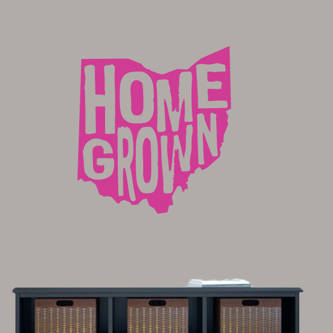 Text & Numbers Non-Wall Damaging Wall Decal, Hot Pink