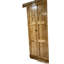 Porte pliante en bois d'aulne 30 po x 84 po avec quincaillerie coulissante en bois