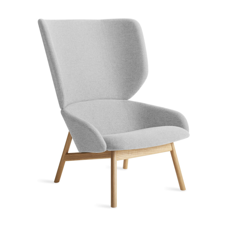 Heads Up Lounge Chair, Gabro Light Gray Wool