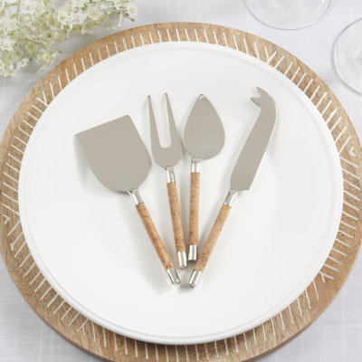Artisan Cork Handle Cheese Cutlery Set