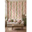 Papier peint rayé rose, vert sauge, décoration murale rétro-129451185