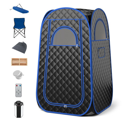 Luch 1 - Person Indoor Portable Traditional Steam Sauna with Remote Control