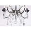 Lustre classique / traditionnel noir à 5 lumières de style bougie Wilkerson