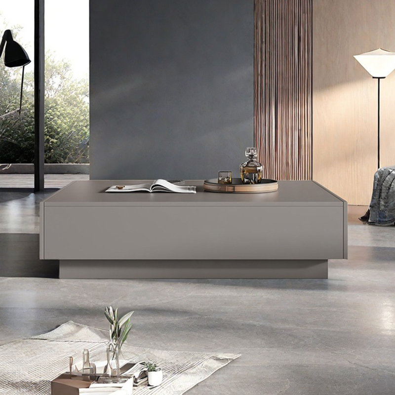 Table basse créative minimaliste carrée, Kaki, Kaki