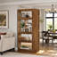 Cloison de 71 po en bois avec tablettes de rangement ouvertes-286035620