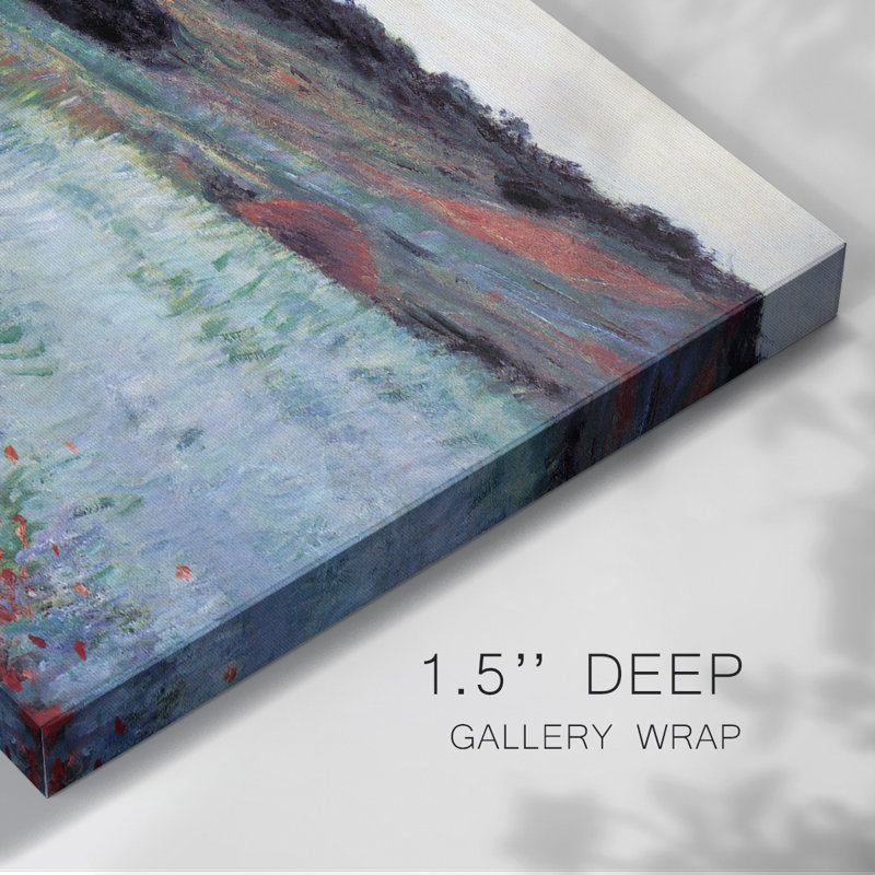 «Poppyfield in Giverny» par Monet-Gallery, toile tendue, H 12 po x l 18 po