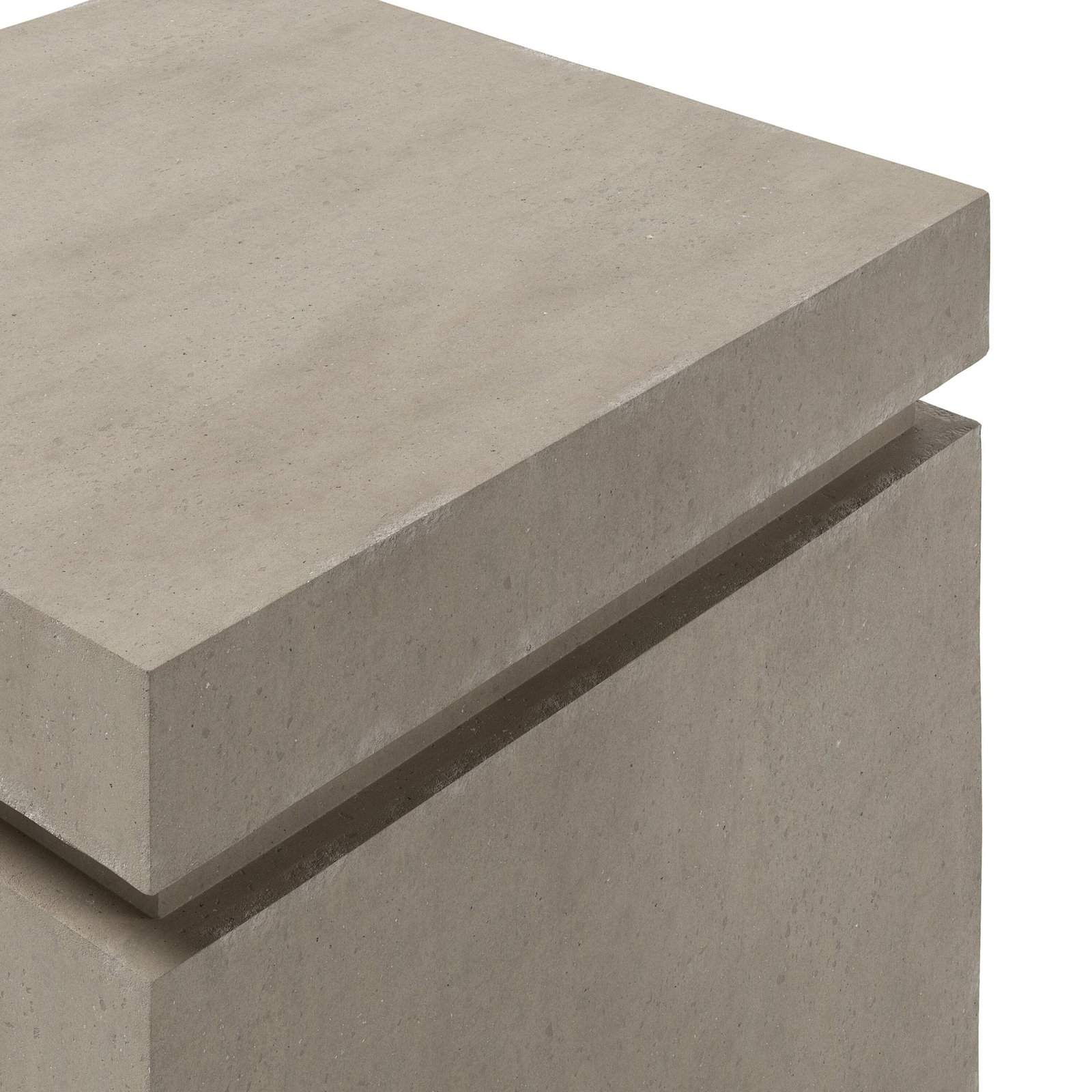 Eric Concrete Propane Tank Cover Side Table, Natural Concrete