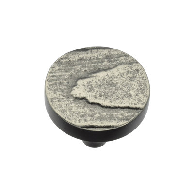 Heritage Brass Cabinet Knob Round Pine Design