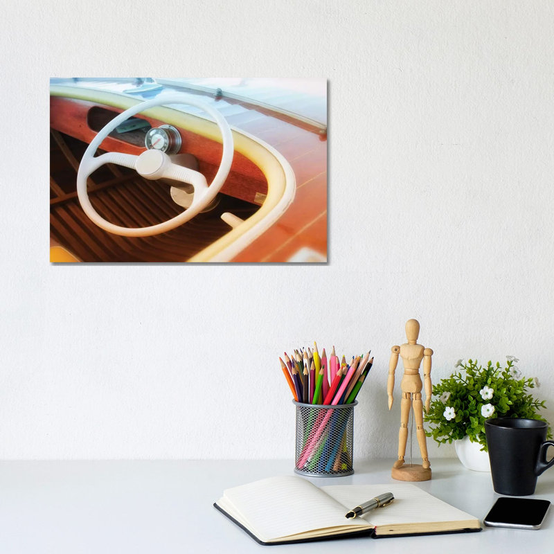 Vintage Speed Boat by Savanah Plank - Wrapped Canvas Print, 20.32cm H x 30.48cm W x 1.91cm D