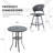Rosebach 5 Pieces Wicker Bar Set with Stools-108488630