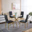 Ensemble de 4 chaises, chaise couleur, siège blanc-1461164236-1461164239
