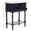 Console rustique 23,5 po - Bois massif durable avec 3 tiroirs et pieds de rangement tournés-828814609