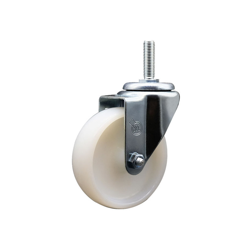 Roulettes pivotantes de 4 po à roulettes en nylon de 5/8 po