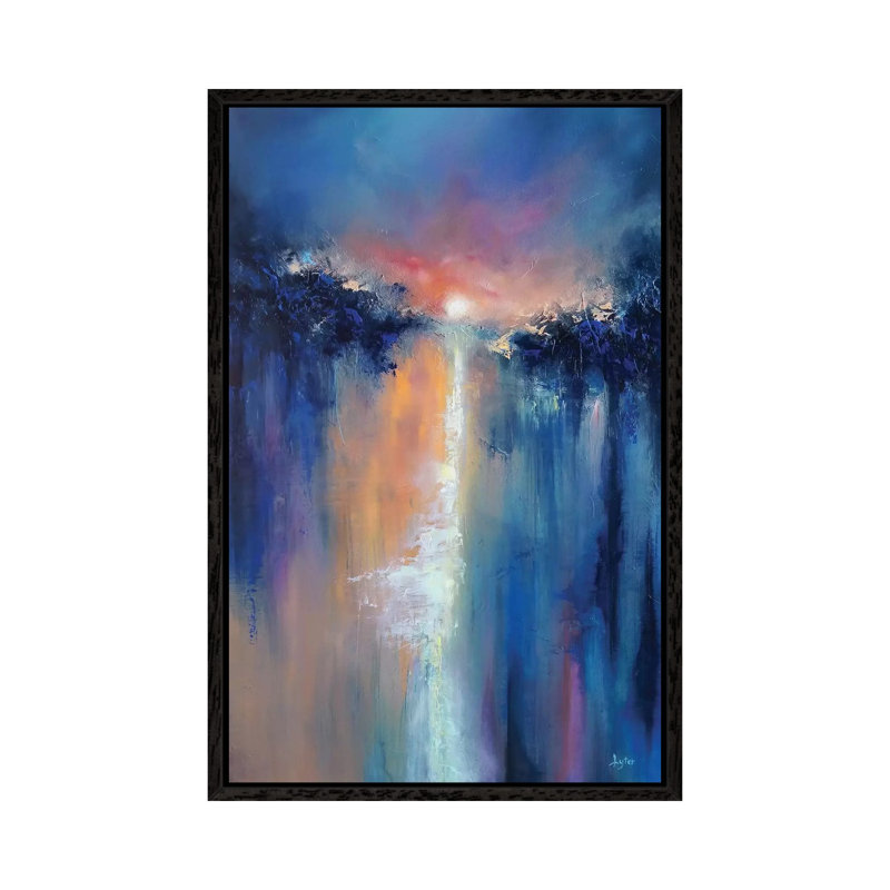 The Sun Is But A Morning Star by Christopher Lyter - Painting on Canvas, Black Framed Canvas