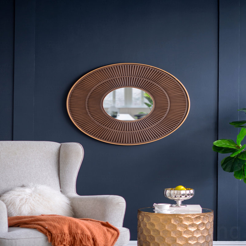 Miroir avec cadre en fer doré Colorway