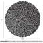 Tapis rond en laine MODWOOL - 47 po - noir / blanc / gris