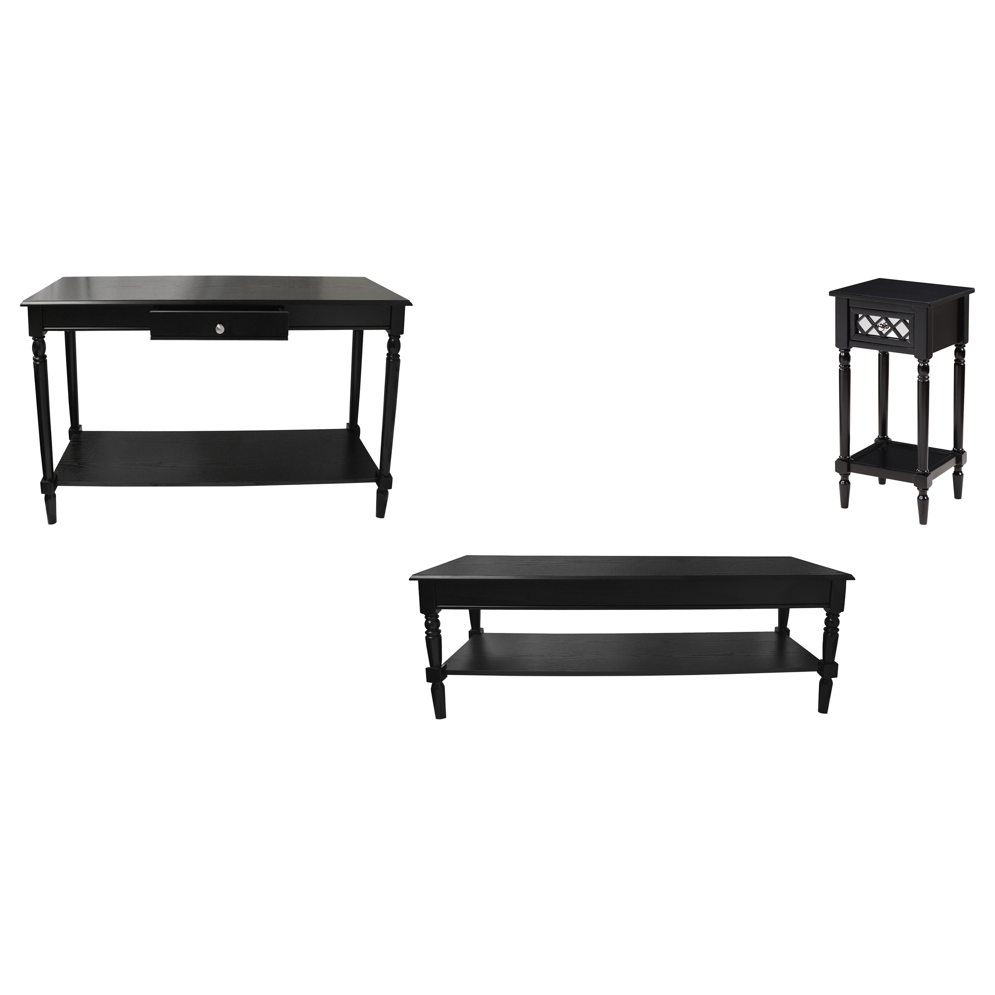 Charlton Home® Alishaba 3 Piece Living Room Table Set & Reviews Wayfair