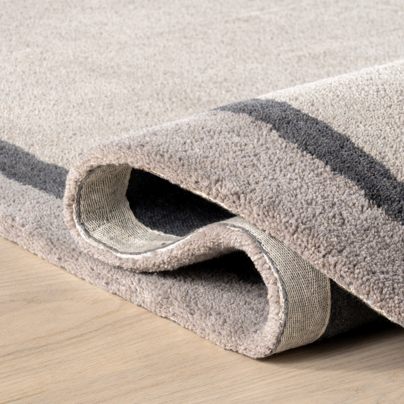 Greenwich Abstract Wool Area Rug, Novelty 4' x 6'