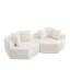Chaises d'appoint modernes 2PCS Chenille