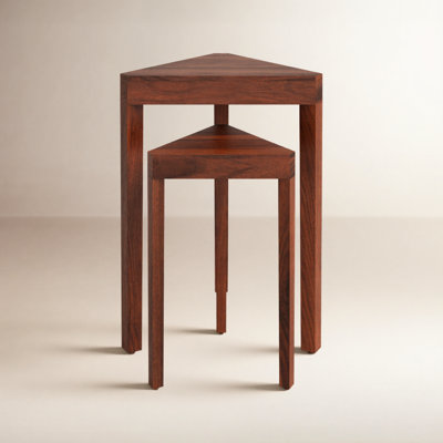 Solid Wood Nesting Tables (Set of 2)