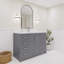 Maya 42 po Meuble-lavabo de salle de bain sans comptoir gris anthracite assemblé-124789680