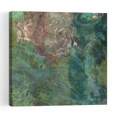 Abstract Earth Patterns Abstract Organic Vibrant Moss Landscape Nature Wall Art Print by Pelin Atilla - Print