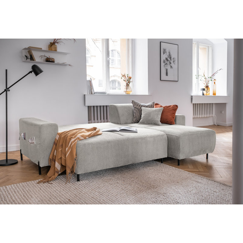 Cuddly Mia Corner Sofa Bed, Beige