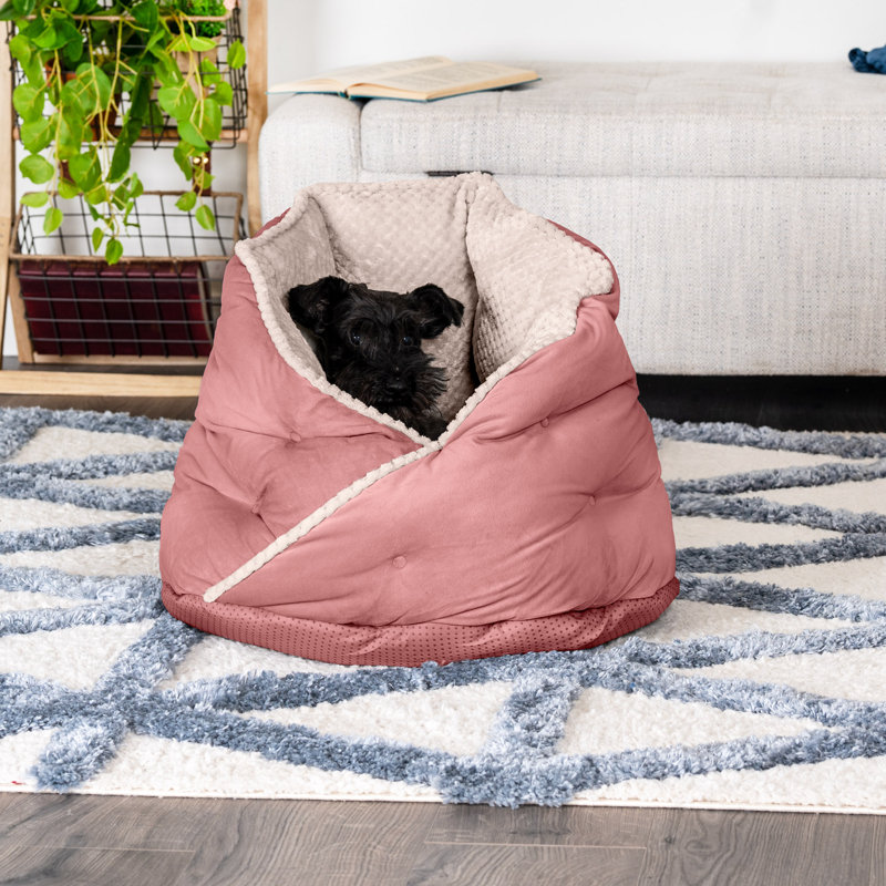Polyester Pet Bed, Silver Gray, Medium (24" W x 24" Dx 18" H)