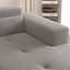 Canapé modulaire moderne de 109 po, canapé en forme de L en tissu Teddy, canapé d'angle 3 places, canapé rembourré moderne avec méridienne et coussins pour le salon, aucun assemblage requis-40971565