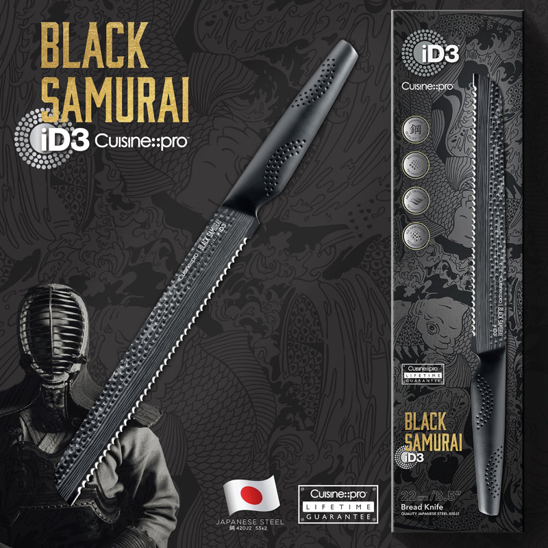 Cuisine::pro® iD3® BLACK SAMURAI   Bread Knife 8.5"
