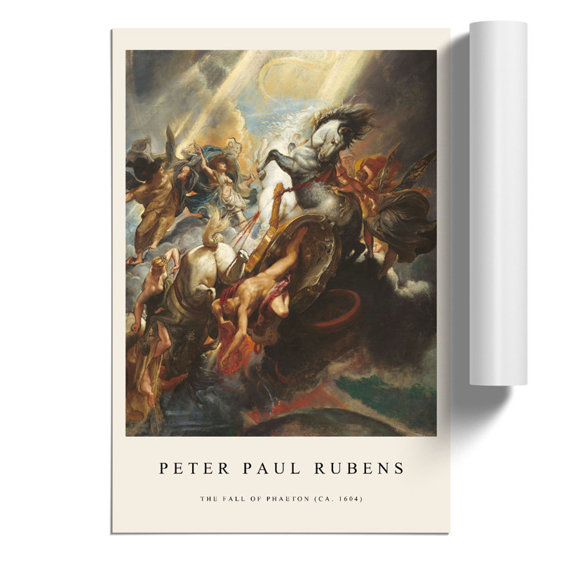 The Fall Of Phaeton by Peter Paul Rubens - No Frame Print, 59cm H x 42cm W x 0.1cm D