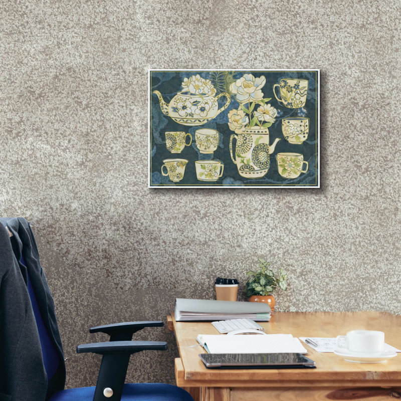 «Oolong Collection A» par Chariklia Zarris, art mural sur toile, H 18 po x l 26 po x P 0,75 po