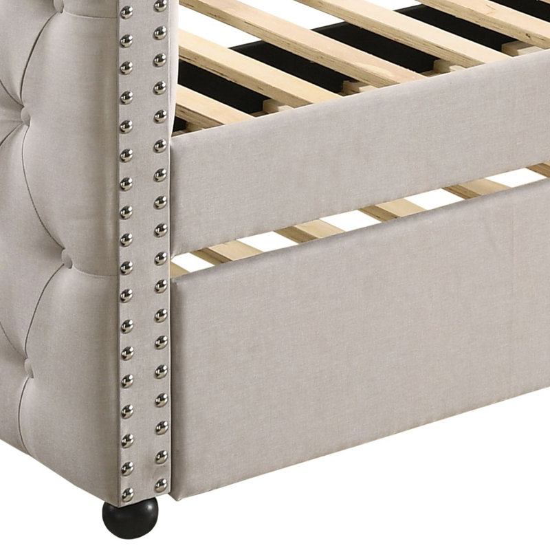 Lit de jour avec couchette Ny Stockholm, Simple, Beige