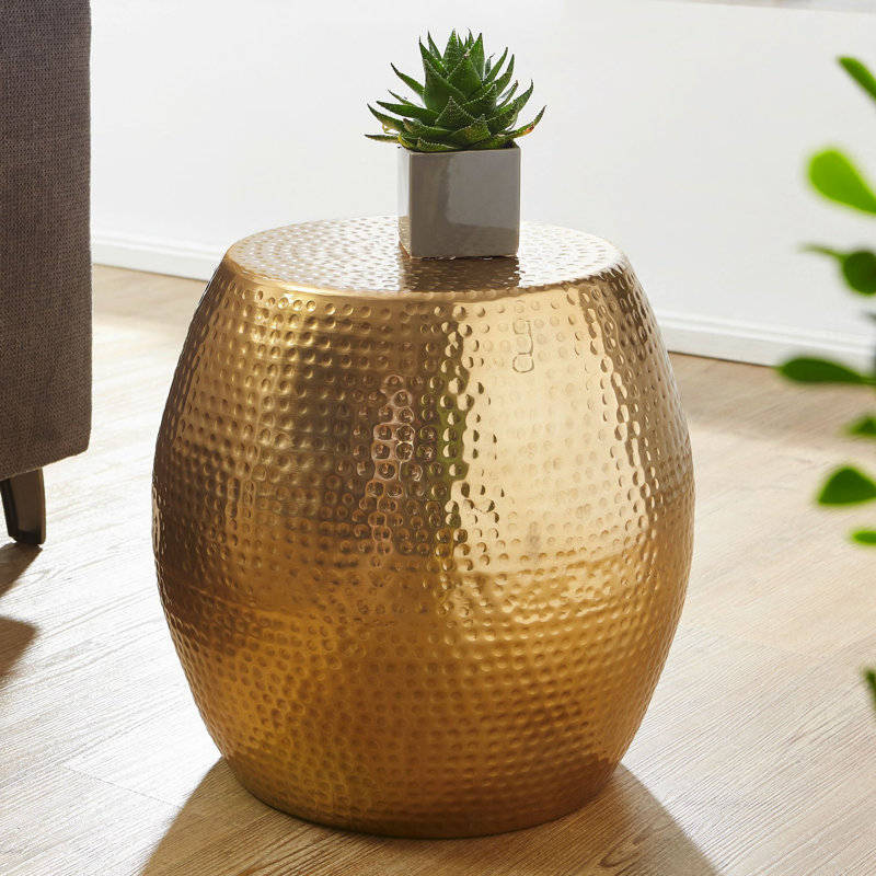 Bjorn End Table, Gold