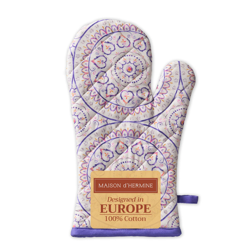 Gants de cuisine 100% coton 7 po x 13 po Maison d'Hermine