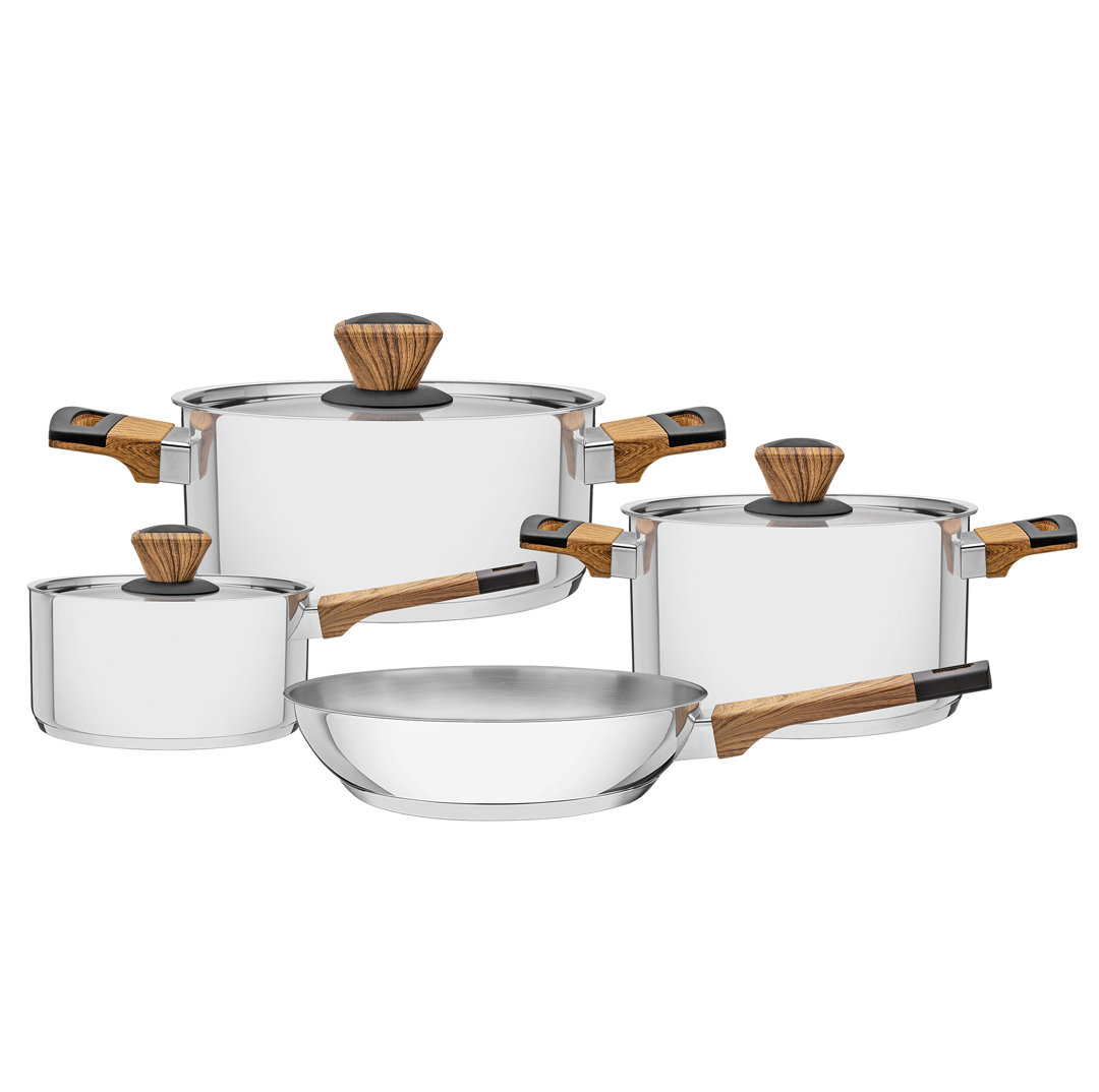 Tramontina 4 Pieces Stainless Steel Cookware Set