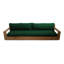 Germelino Outdoor 3 - Seat Teak Patio Sofa with Sunbrella Cushions-949237748