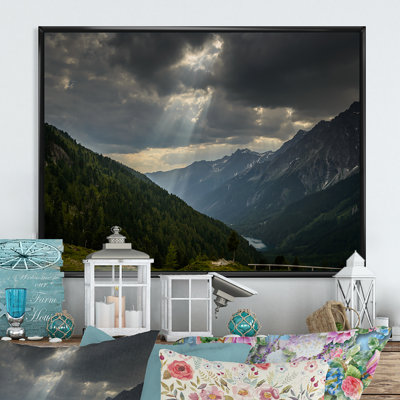 " Sunrays Through Storm Clouds "