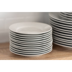 Miicol Durable Porcelain 6-Piece Dessert Plate Set, Elegant White Serving  Plates (6-inch dessert plates)