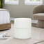 Pivotant de 18 po de couleur crème, design contemporain, revêtement élégant, rembourrage en mousse, plateau, multi-usage, intérieur seulement, limite de 250 lb, aucun assemblage requis avec le tissu, style, revêtement doux, rembourrage pour