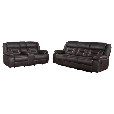 Marquez 2-piece Upholstered Reclining Sofa Set